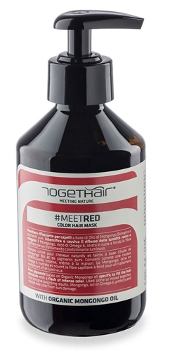 Маска оттеночная для волос, красная / MEETRED Color Hair Mask 250 мл