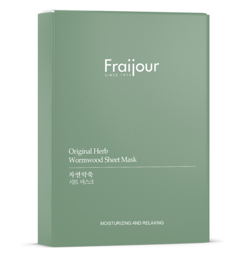 Маска тканевая для лица / Fraijour Original Herb Wormwood Sheet Mask 5*23 мл
