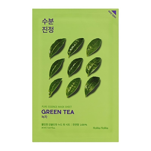 Маска тканевая противовоспалительная Пьюр Эссенс, зеленый чай / Pure Essence Mask Sheet Green Tea 2