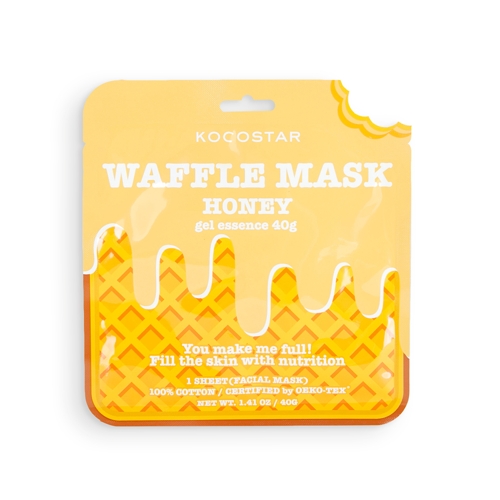 Маска вафельная питательная для лица Медовое удовольствие / Waffle Mask Honey 40 г