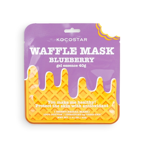 Маска вафельная противовоспалительная для лица Черничное наслаждение / Waffle Mask Blueberry 40 г