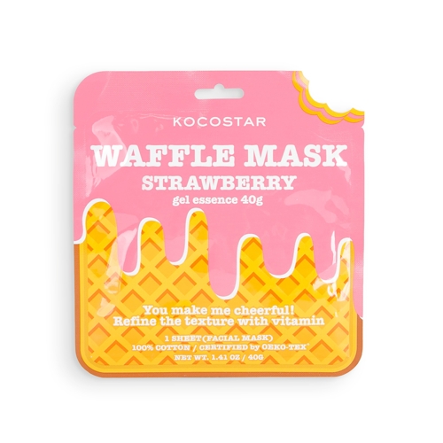 Маска вафельная тонизирующая для лица Клубничный фреш / Waffle Mask Strawberry 40 г