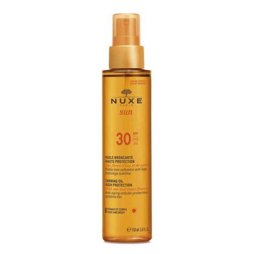 Масло солнцезащитное для загара для лица и тела / NUXE SUN SPF 30 150 мл