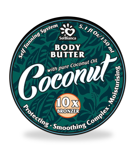 Масло твердое с маслом кокоса и бронзаторами для загара в солярии / Coconut 150 мл