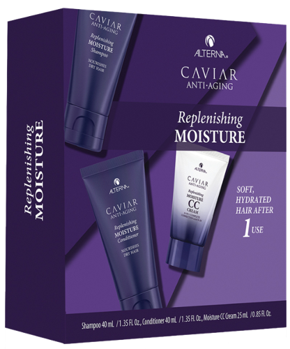 Набор для волос Комплексная биоревитализация / Caviar Replenishing Moisture Consumer Trial Kit