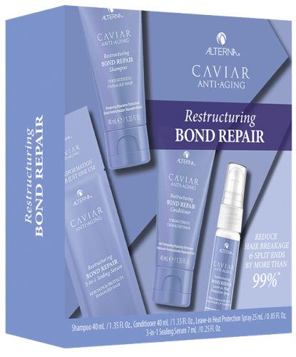 Набор для волос Регенерация и мгновенное восстановление / Caviar Restructuring Bond Repair Consumer