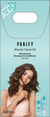Набор дорожный для сухих волос (шампунь 100 мл, кондиционер 75 мл) / Purify Hydra
