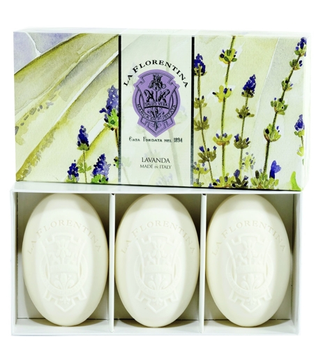 Набор натурального мыла, лаванда / Lavender 3 х 150 г