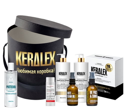 Набор профессиональной процедуры восстановления поврежденных волос KERALEX №4