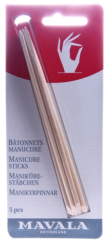 Палочки деревянные для маникюра, на блистере / Manicure Sticks 5 шт