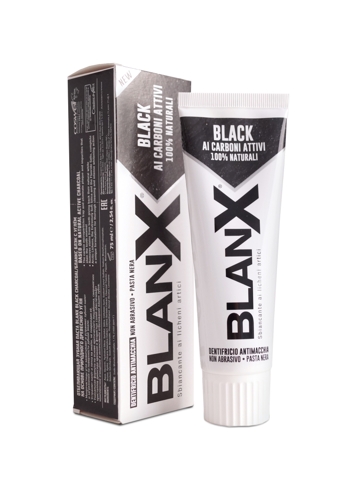 Паста зубная Бланкс Блэк с углем / BlanX Black Charcoal 75 мл