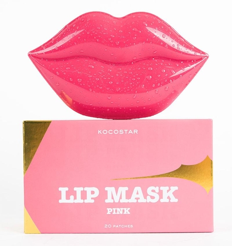 Патчи гидрогелевые для губ, с ароматом персика, розовые / Lip Mask Pink Peach Flavor 20 шт / 50 г