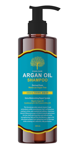 Шампунь аргановый для волос / Char Char Argan Oil Shampoo 500 мл