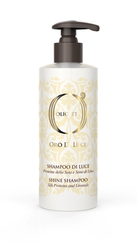 Шампунь-блеск с протеинами шелка и семенем льна / OLIOSETA ORO DI LUCE Shine shampoo 250 мл