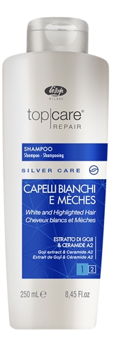 Шампунь для седых, мелированных волос / Top Care Repair Silver Care Shampoo 250 мл