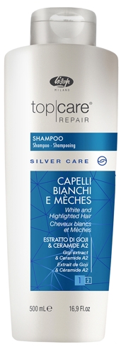 Шампунь для седых, мелированных волос / Top Care Repair Silver Care Shampoo 500 мл