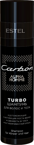 Шампунь для волос и тела, для мужчин / TURBO Carbon 250 мл