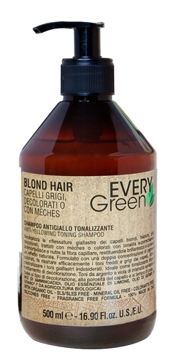 Шампунь двойной концентрации против желтизны / EVERYGREEN BLOND HAIR Antiyellow shampoo double conc