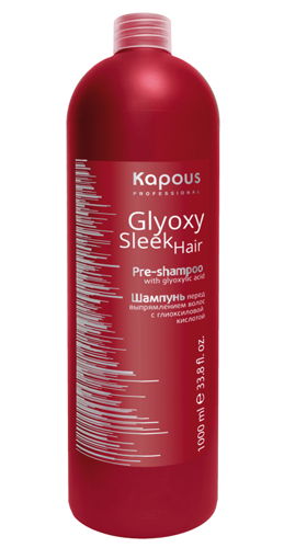 Шампунь перед выпрямлением волос с глиоксиловой кислотой / Glyoxy Sleek Hair 1000 мл