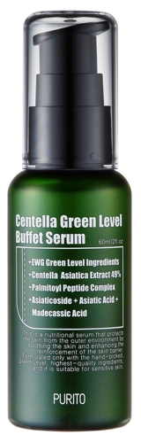 Сыворотка увлажняющая с центеллой для восстановления кожи / Centella Green Level Buffet Serum 60 мл