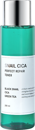 Тонер для лица с муцином улитки и центеллой / Snail Cica Perfect Repair Toner 200 мл
