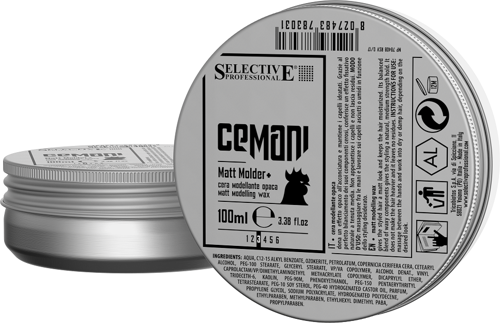 Воск матовый моделирующий для волос, для мужчин / CEMANI Matt molder+ 100 мл