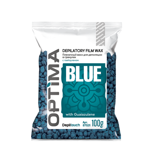Воск пленочный в гранулах, азулен / OPTIMA BLUE 100 г
