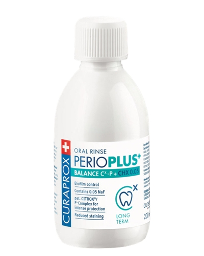 Жидкость-ополаскиватель для полости рта с содержанием хлоргексидина 0,05% / Perio Plus Balance 200 