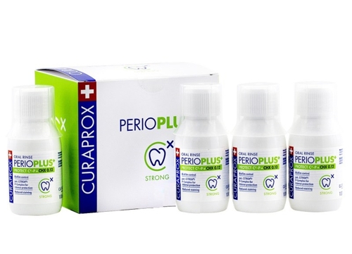 Жидкость-ополаскиватель для полости рта с содержанием хлоргексидина 0,12% / Perio Plus Protect 4 х 
