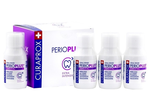 Жидкость-ополаскиватель для полости рта с содержанием хлоргексидина 0,20% / Perio Plus Forte 4 х 10